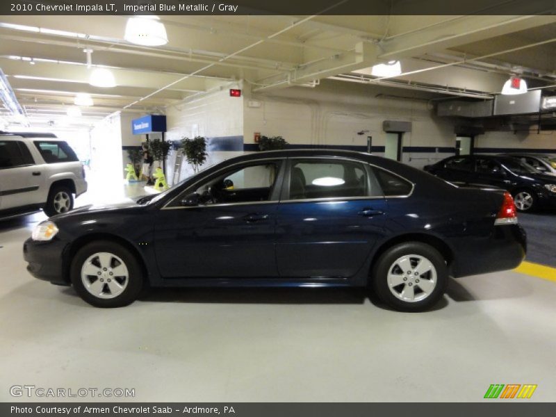 Imperial Blue Metallic / Gray 2010 Chevrolet Impala LT