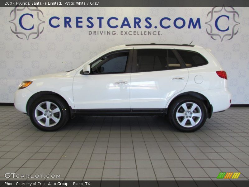 Arctic White / Gray 2007 Hyundai Santa Fe Limited