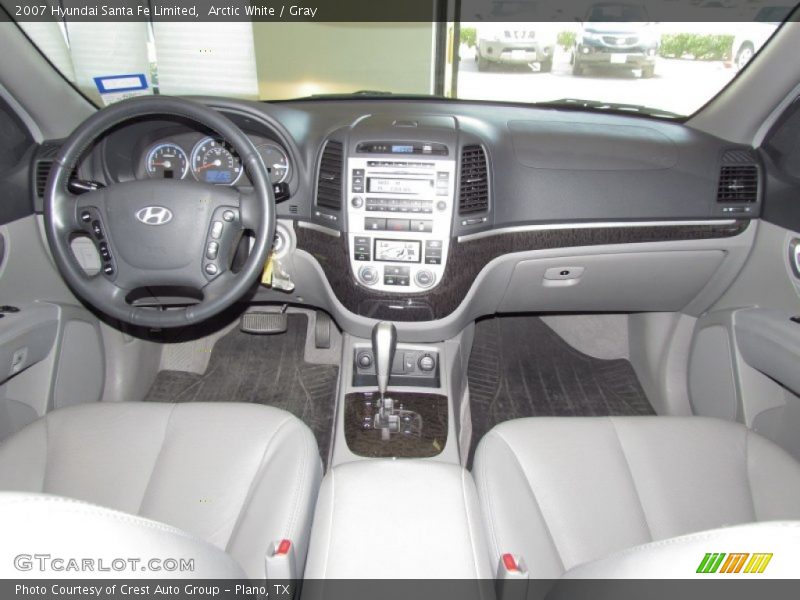 Arctic White / Gray 2007 Hyundai Santa Fe Limited