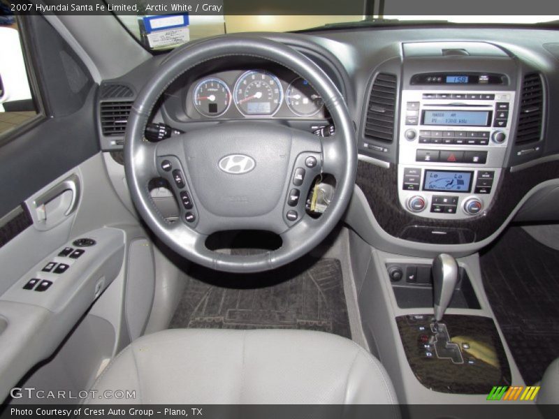 Arctic White / Gray 2007 Hyundai Santa Fe Limited