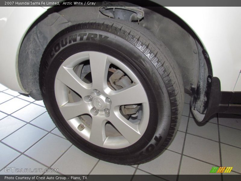 Arctic White / Gray 2007 Hyundai Santa Fe Limited