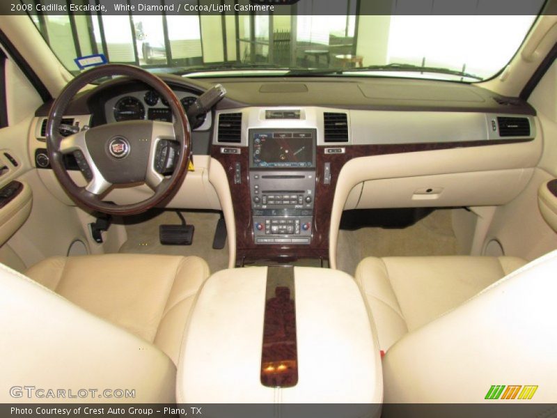 White Diamond / Cocoa/Light Cashmere 2008 Cadillac Escalade