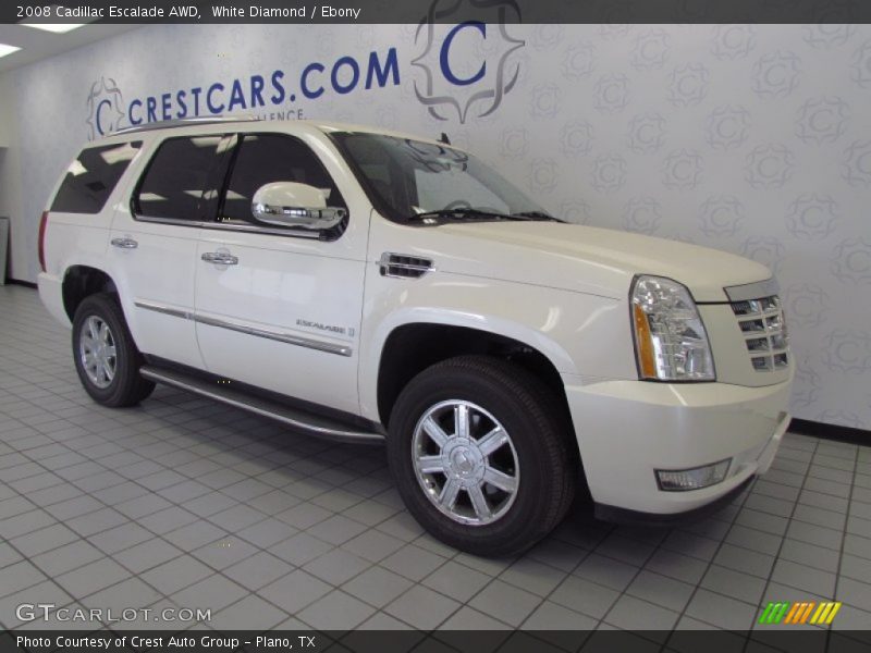 White Diamond / Ebony 2008 Cadillac Escalade AWD