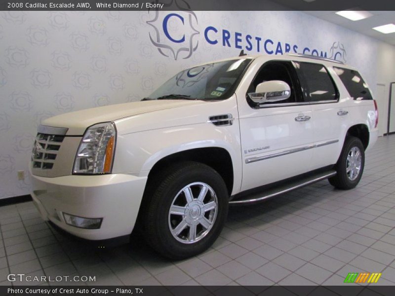 White Diamond / Ebony 2008 Cadillac Escalade AWD