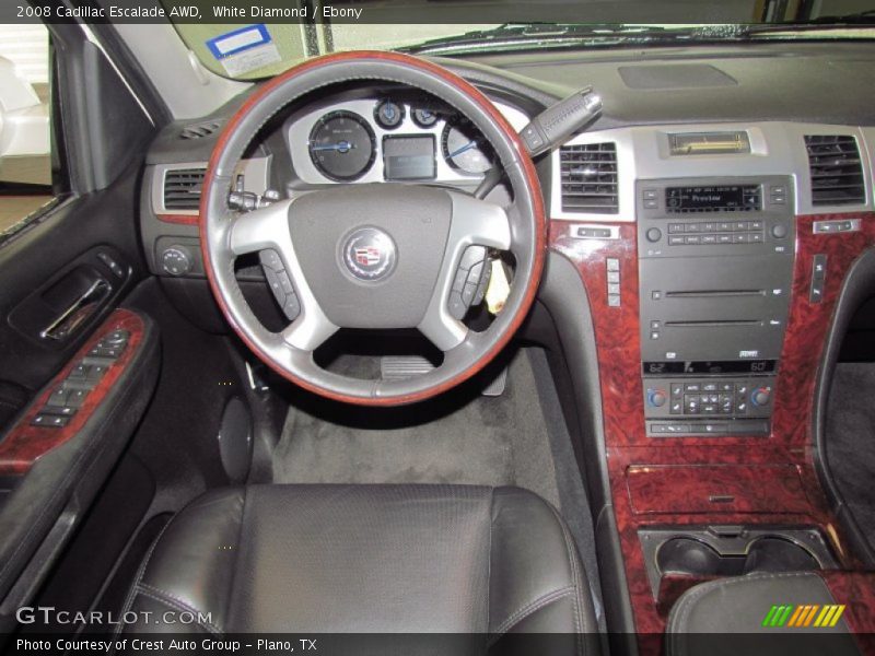 White Diamond / Ebony 2008 Cadillac Escalade AWD