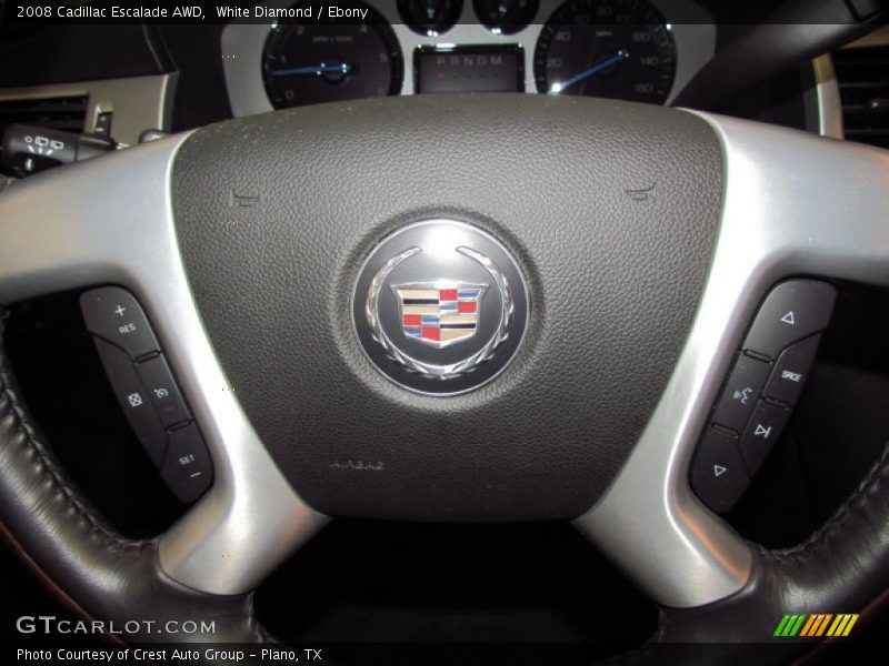 White Diamond / Ebony 2008 Cadillac Escalade AWD