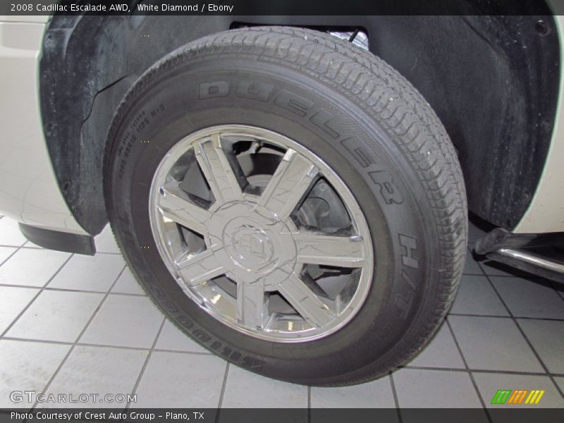 White Diamond / Ebony 2008 Cadillac Escalade AWD
