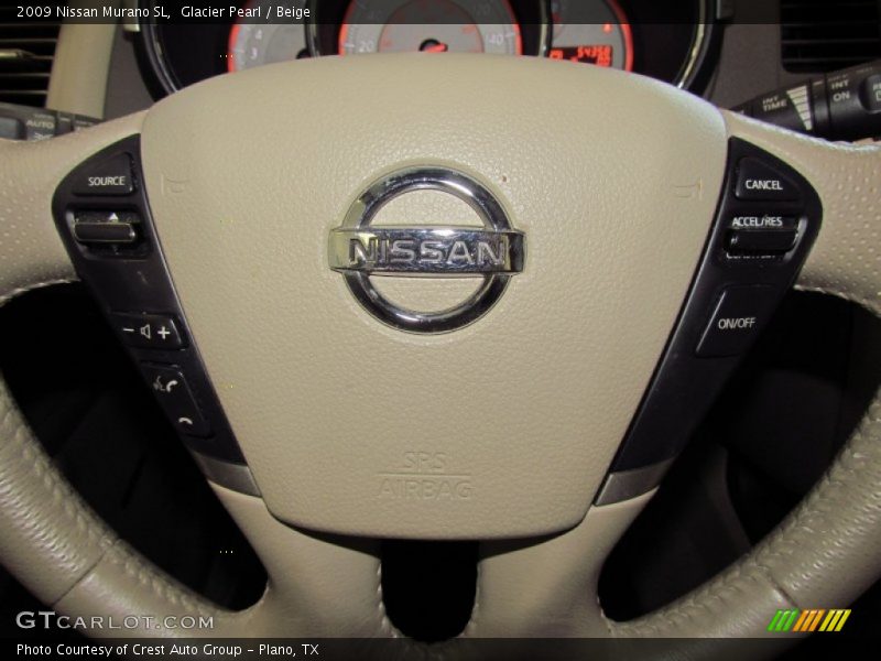 Glacier Pearl / Beige 2009 Nissan Murano SL