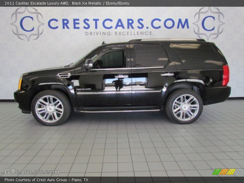 Black Ice Metallic / Ebony/Ebony 2011 Cadillac Escalade Luxury AWD
