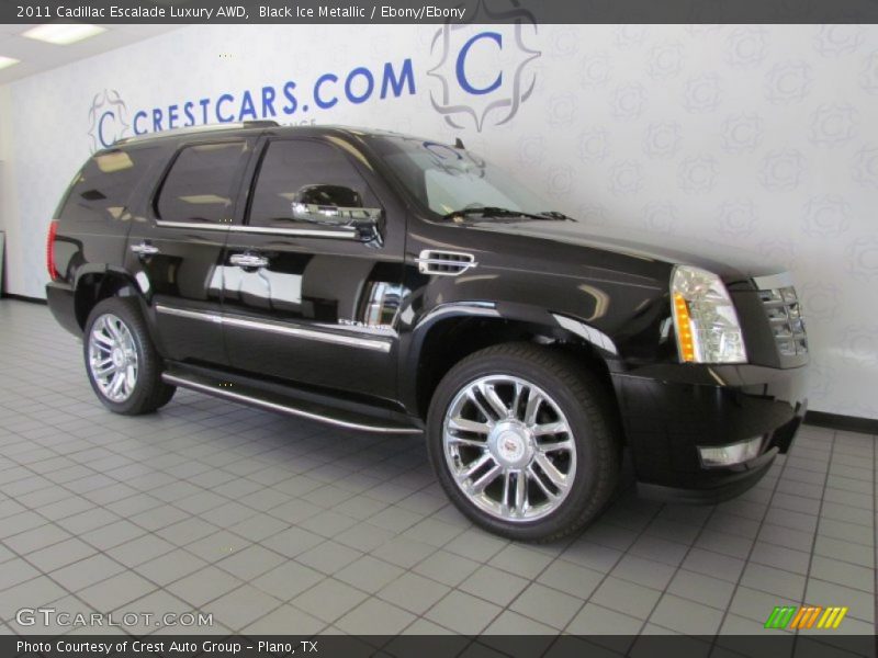 Black Ice Metallic / Ebony/Ebony 2011 Cadillac Escalade Luxury AWD