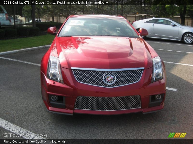 Crystal Red Tintcoat / Light Titanium/Ebony 2011 Cadillac CTS -V Coupe