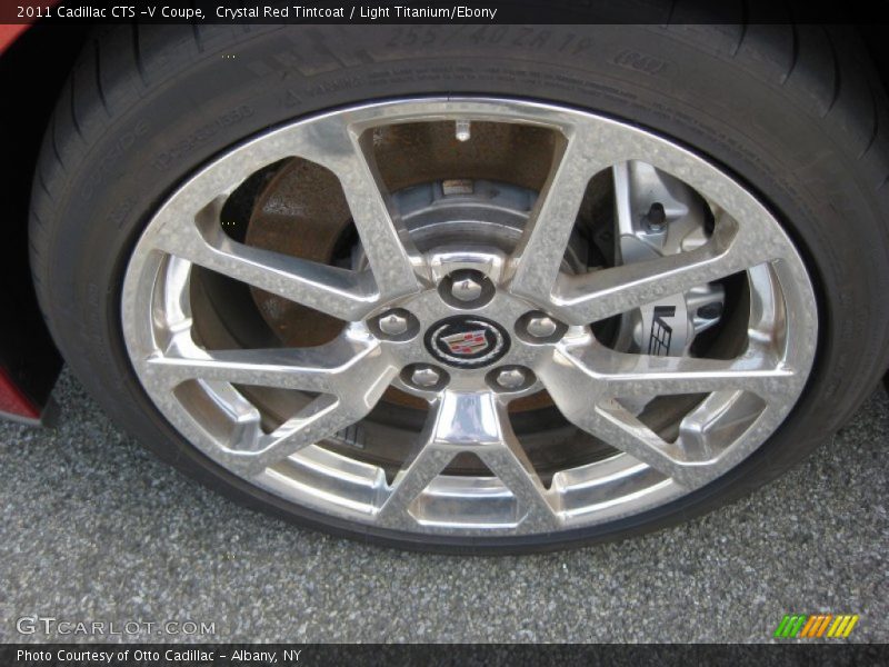 Crystal Red Tintcoat / Light Titanium/Ebony 2011 Cadillac CTS -V Coupe