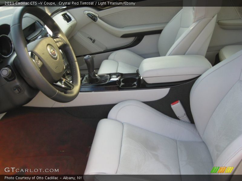 Crystal Red Tintcoat / Light Titanium/Ebony 2011 Cadillac CTS -V Coupe