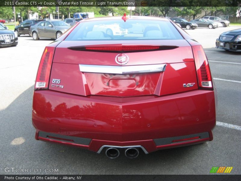 Crystal Red Tintcoat / Light Titanium/Ebony 2011 Cadillac CTS -V Coupe