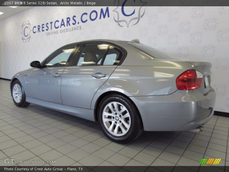 Arctic Metallic / Beige 2007 BMW 3 Series 328i Sedan