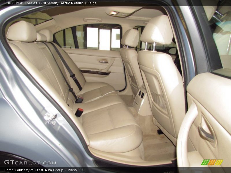 Arctic Metallic / Beige 2007 BMW 3 Series 328i Sedan