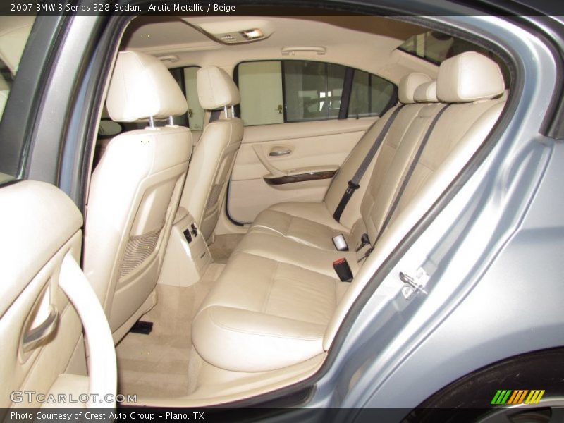 Arctic Metallic / Beige 2007 BMW 3 Series 328i Sedan