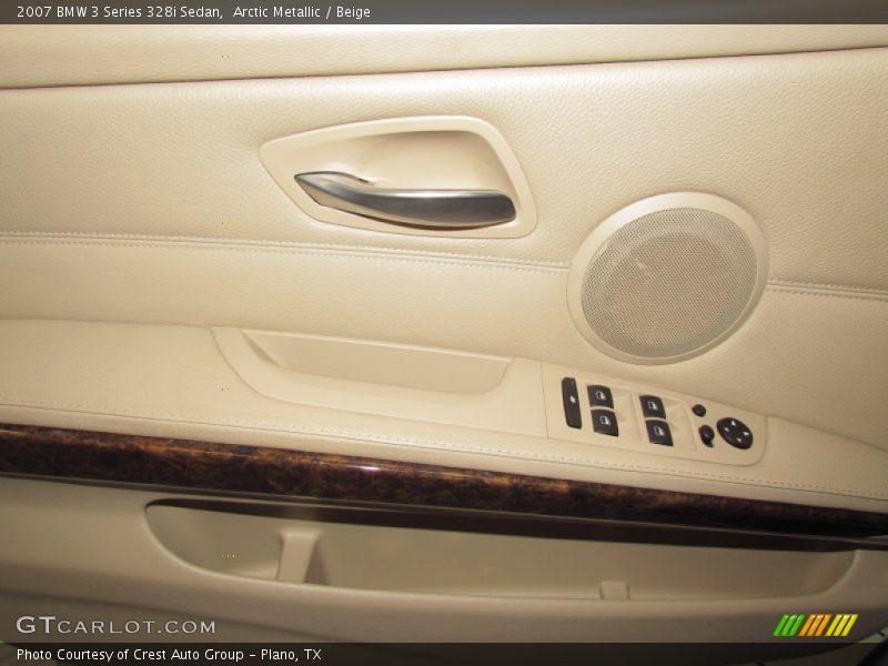 Arctic Metallic / Beige 2007 BMW 3 Series 328i Sedan