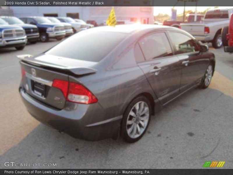 Polished Metal Metallic / Black 2009 Honda Civic Si Sedan