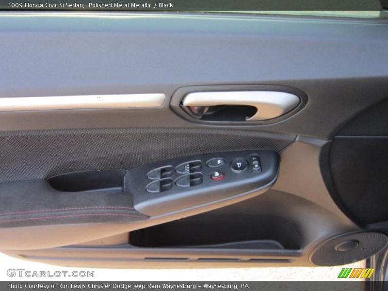 Polished Metal Metallic / Black 2009 Honda Civic Si Sedan