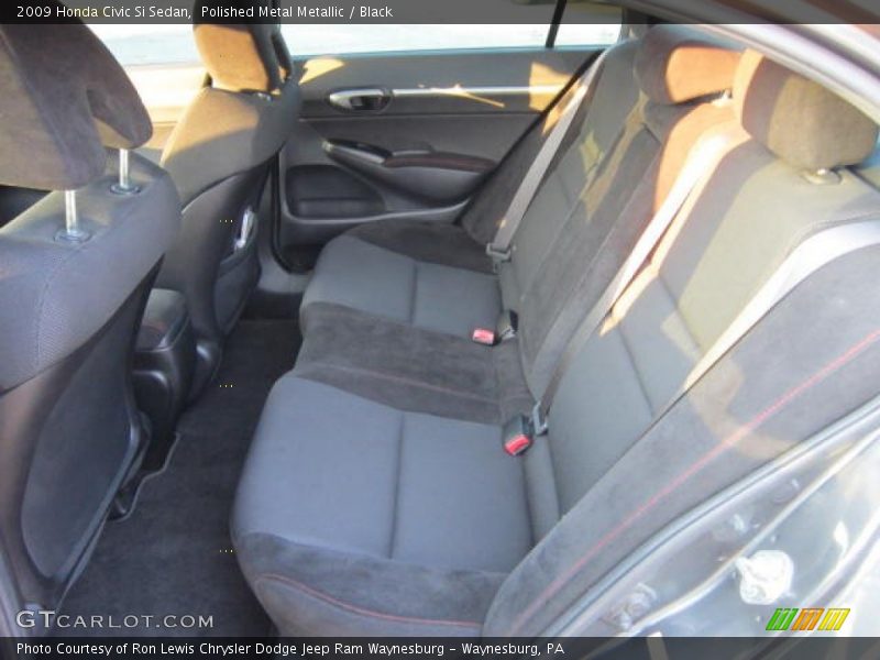 Polished Metal Metallic / Black 2009 Honda Civic Si Sedan