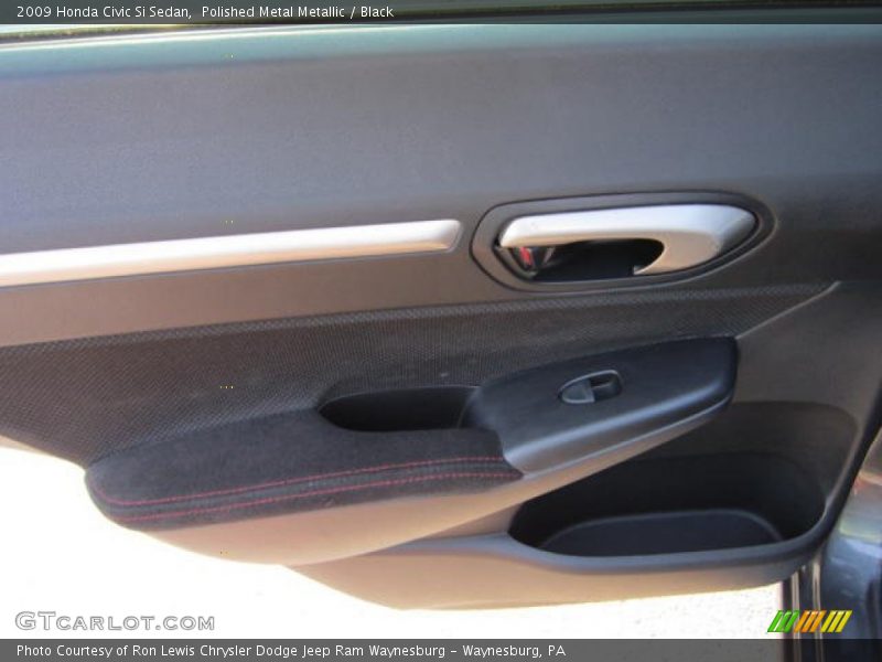 Polished Metal Metallic / Black 2009 Honda Civic Si Sedan