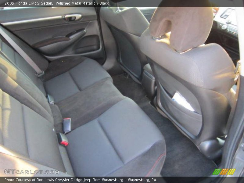 Polished Metal Metallic / Black 2009 Honda Civic Si Sedan