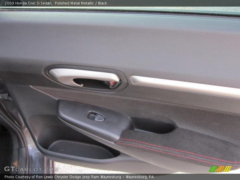 Polished Metal Metallic / Black 2009 Honda Civic Si Sedan
