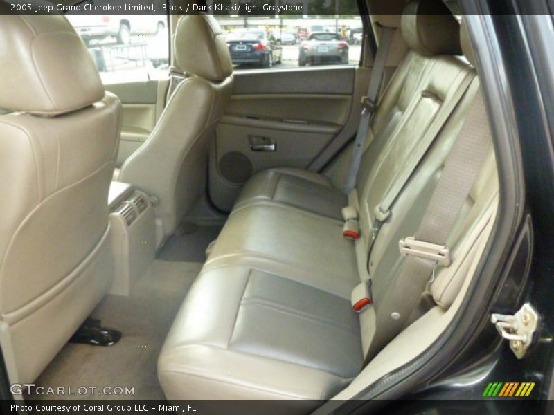 Black / Dark Khaki/Light Graystone 2005 Jeep Grand Cherokee Limited