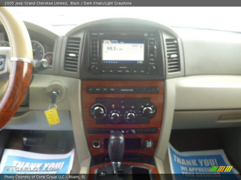 Black / Dark Khaki/Light Graystone 2005 Jeep Grand Cherokee Limited
