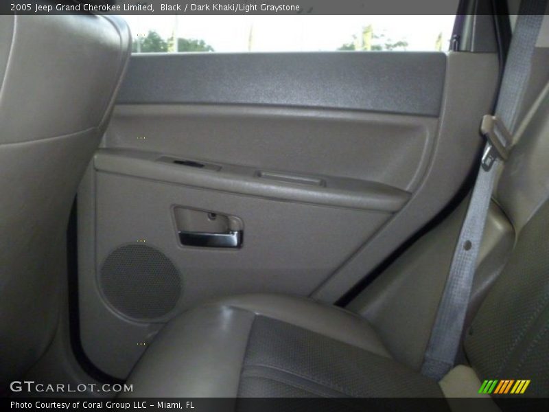 Black / Dark Khaki/Light Graystone 2005 Jeep Grand Cherokee Limited