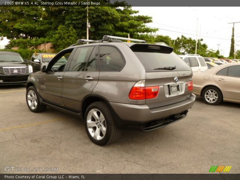 Sterling Grey Metallic / Sand Beige 2005 BMW X5 4.4i