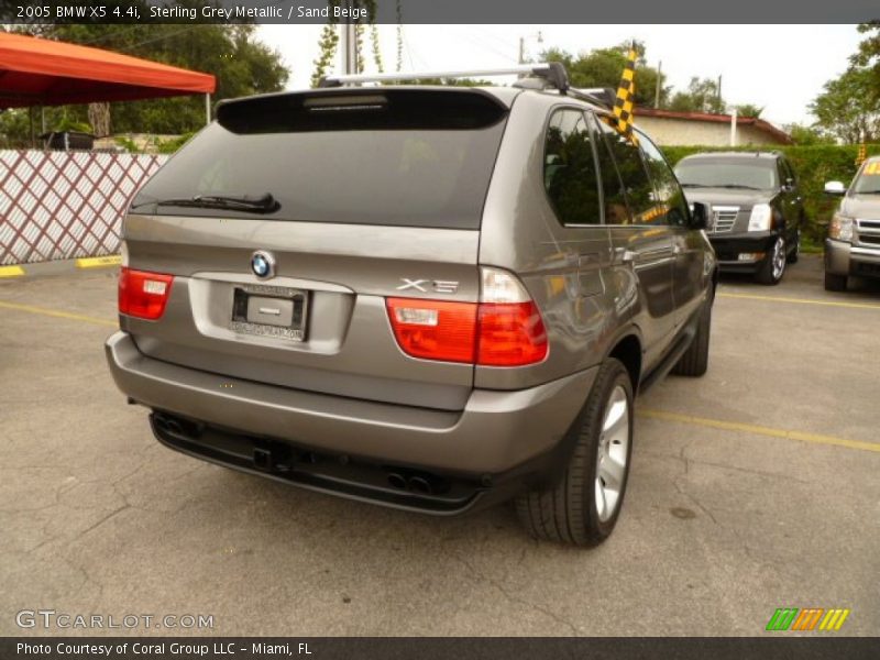Sterling Grey Metallic / Sand Beige 2005 BMW X5 4.4i