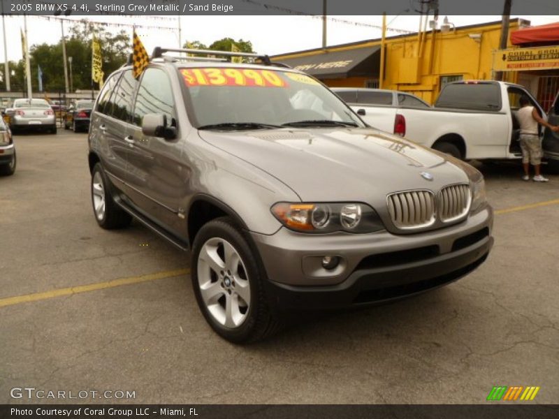 Sterling Grey Metallic / Sand Beige 2005 BMW X5 4.4i