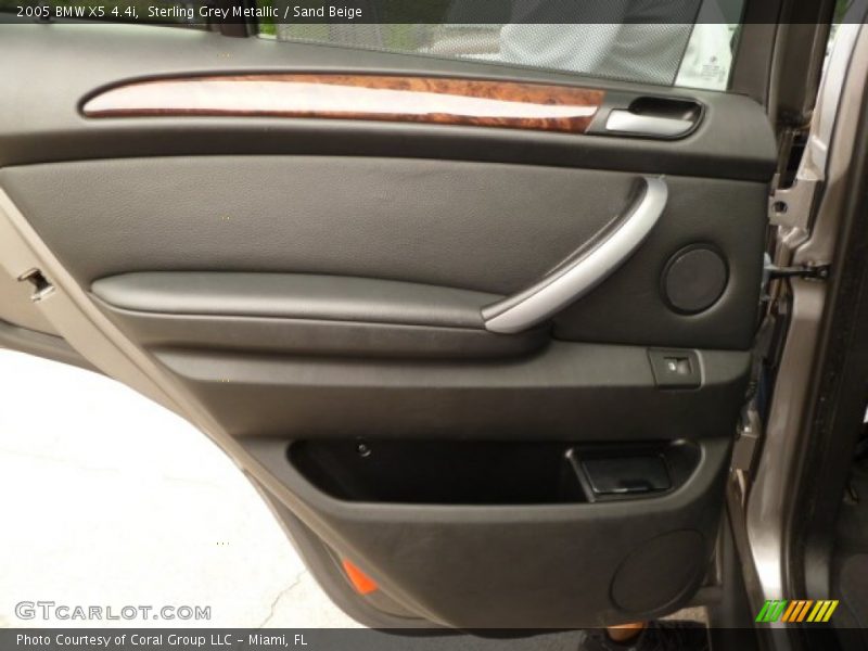 Sterling Grey Metallic / Sand Beige 2005 BMW X5 4.4i