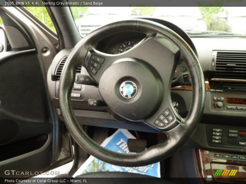 Sterling Grey Metallic / Sand Beige 2005 BMW X5 4.4i