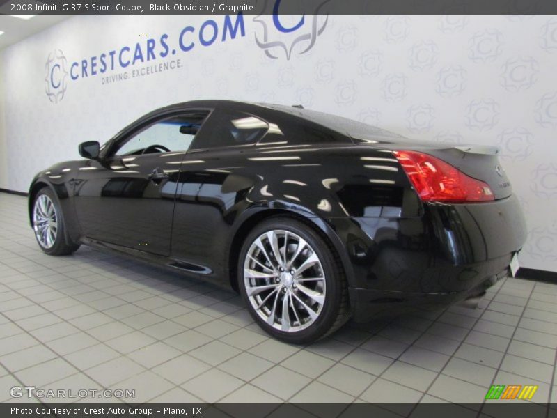 Black Obsidian / Graphite 2008 Infiniti G 37 S Sport Coupe