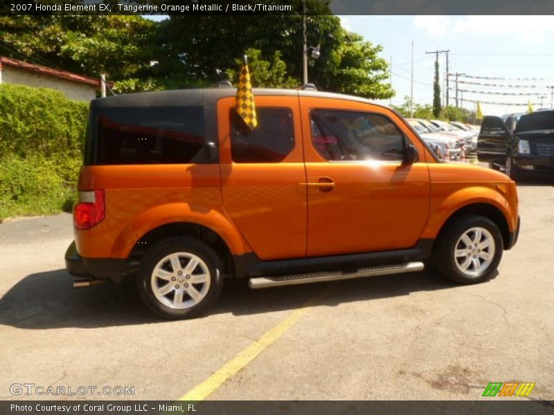 Tangerine Orange Metallic / Black/Titanium 2007 Honda Element EX