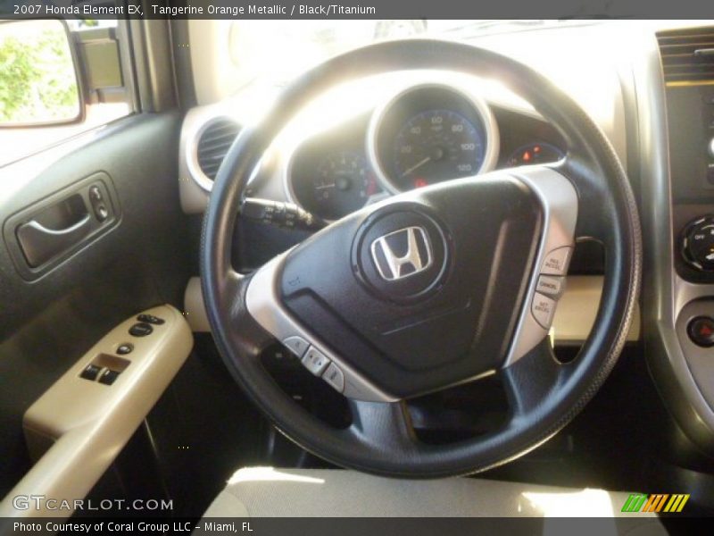 Tangerine Orange Metallic / Black/Titanium 2007 Honda Element EX