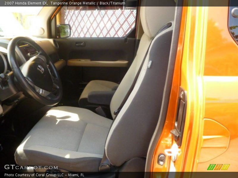 Tangerine Orange Metallic / Black/Titanium 2007 Honda Element EX