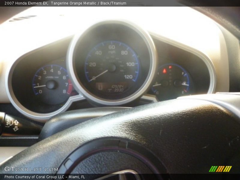 Tangerine Orange Metallic / Black/Titanium 2007 Honda Element EX
