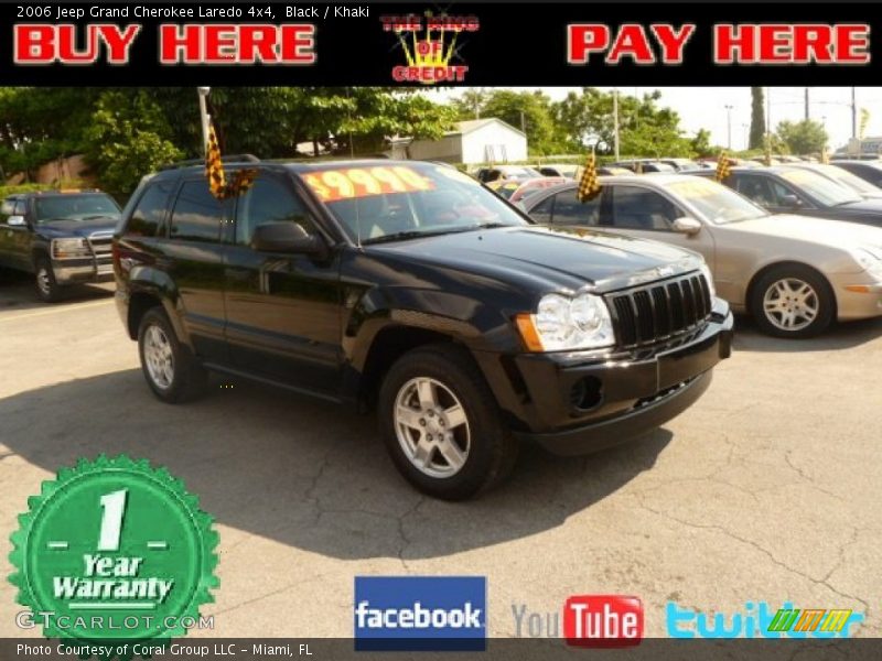 Black / Khaki 2006 Jeep Grand Cherokee Laredo 4x4