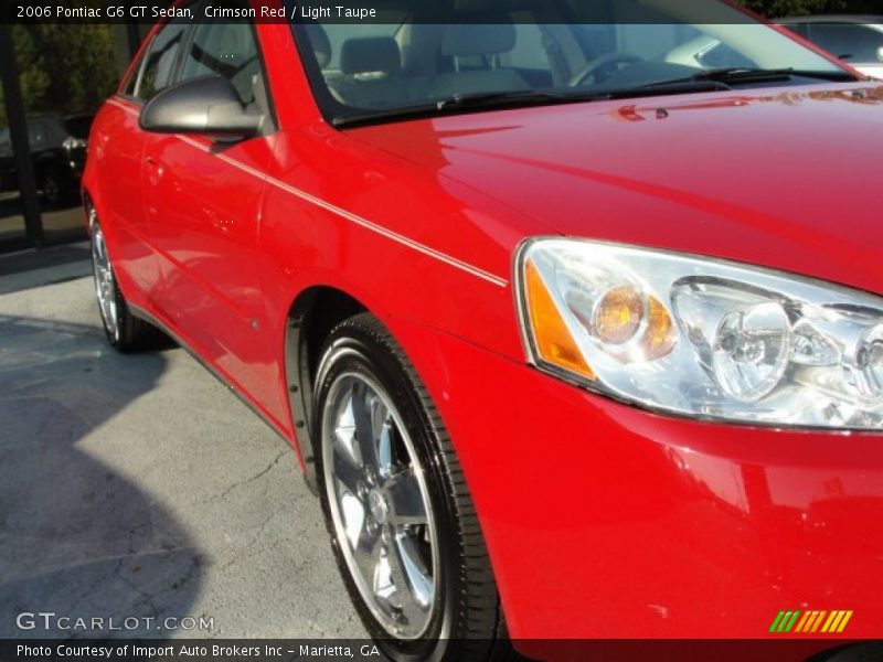Crimson Red / Light Taupe 2006 Pontiac G6 GT Sedan