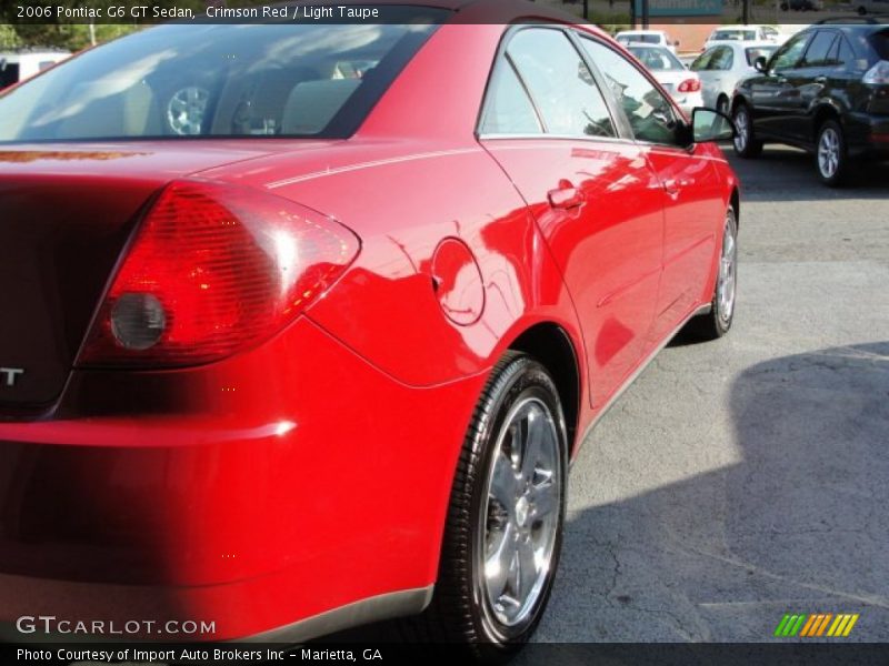 Crimson Red / Light Taupe 2006 Pontiac G6 GT Sedan