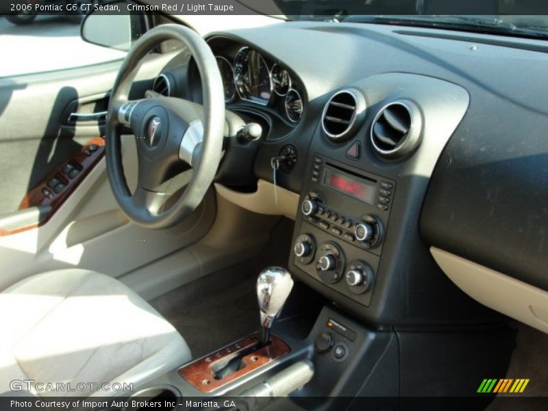 Crimson Red / Light Taupe 2006 Pontiac G6 GT Sedan