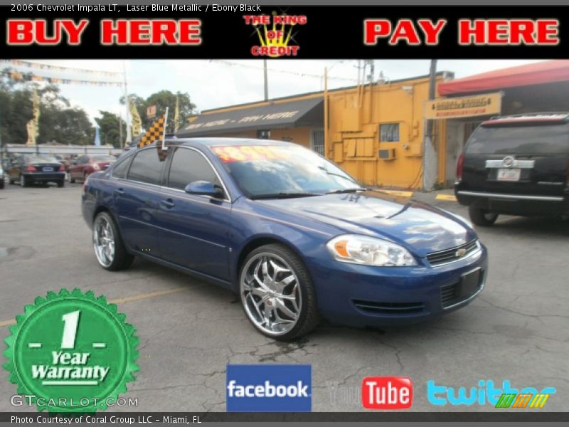 Laser Blue Metallic / Ebony Black 2006 Chevrolet Impala LT