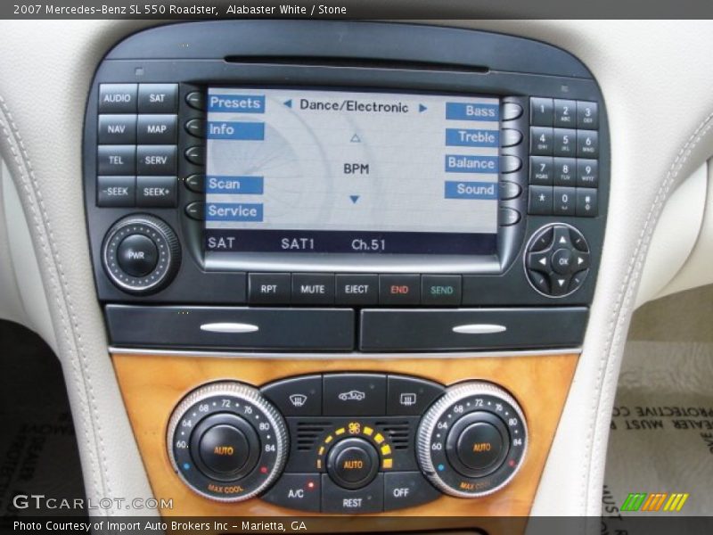 Alabaster White / Stone 2007 Mercedes-Benz SL 550 Roadster