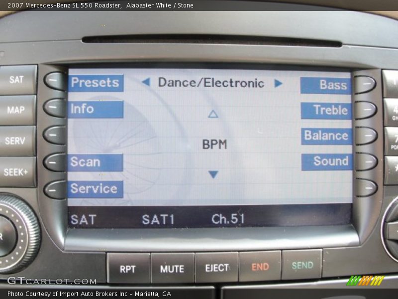 Alabaster White / Stone 2007 Mercedes-Benz SL 550 Roadster