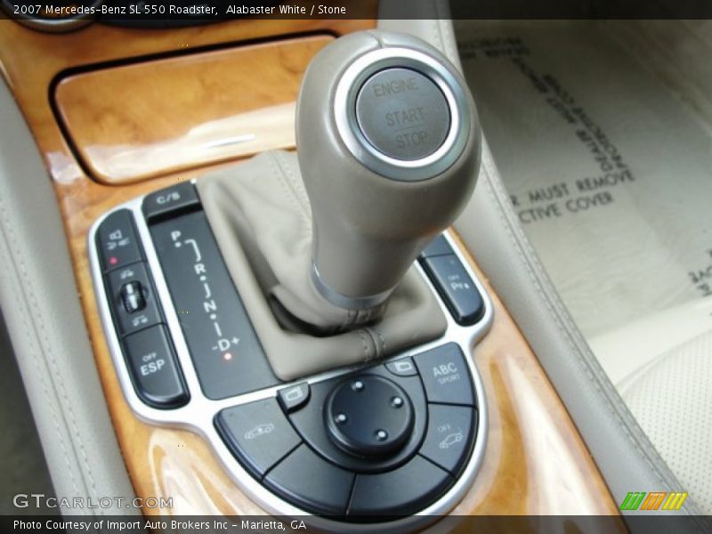 Alabaster White / Stone 2007 Mercedes-Benz SL 550 Roadster