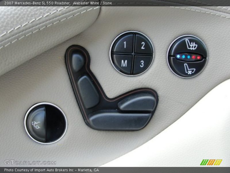 Alabaster White / Stone 2007 Mercedes-Benz SL 550 Roadster